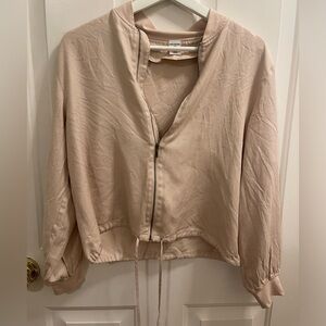 Melrose and Market tan bomber jacket